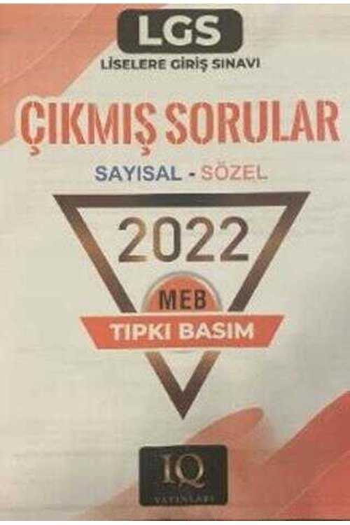 IQ TIPKI BASIM LGS ÇIKMIŞ SORULAR-2022