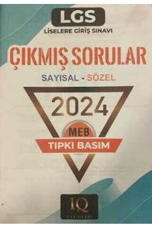 IQ TIPKI BASIM LGS ÇIKMIŞ SORULAR-2024