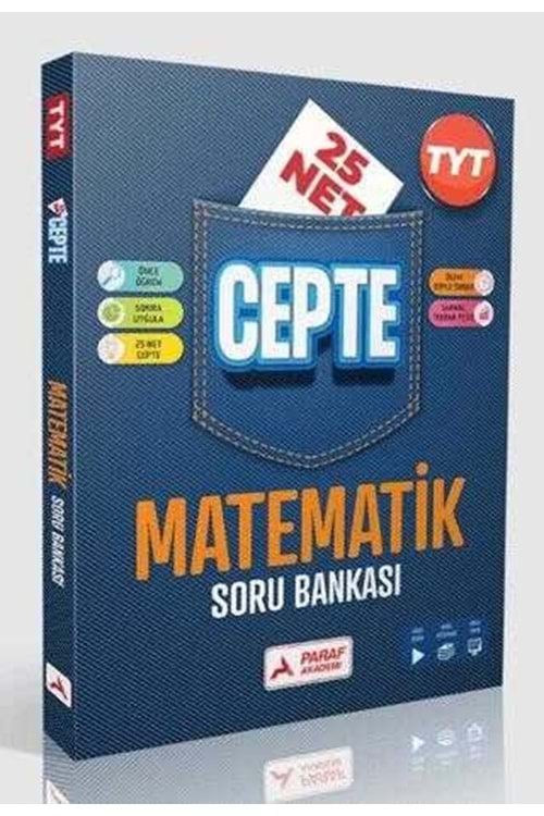 PARAF AKADEMİ TYT MATEMATİK SORU BANK-25 NET CEPTE