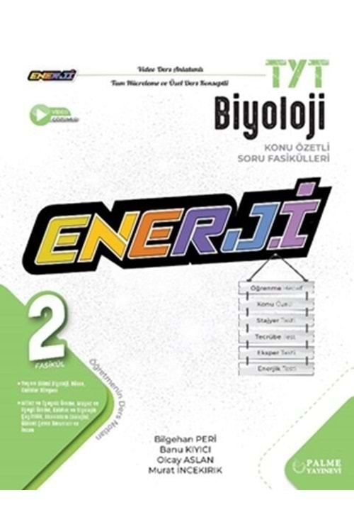 PALME TYT ENERJİ BİYOLOJİ KONU ÖZETLİ (2 FASİKÜL) SORU F