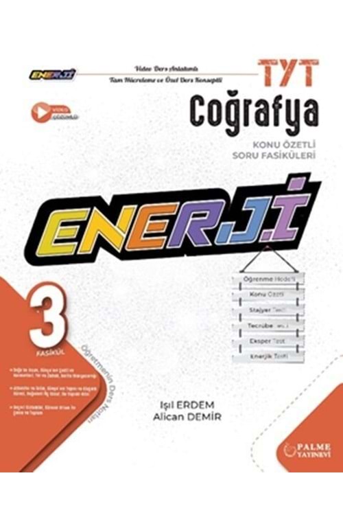 PALME TYT ENERJİ COĞRAFYA KONU ÖZETLİ (3 FASİKÜL ) SORU