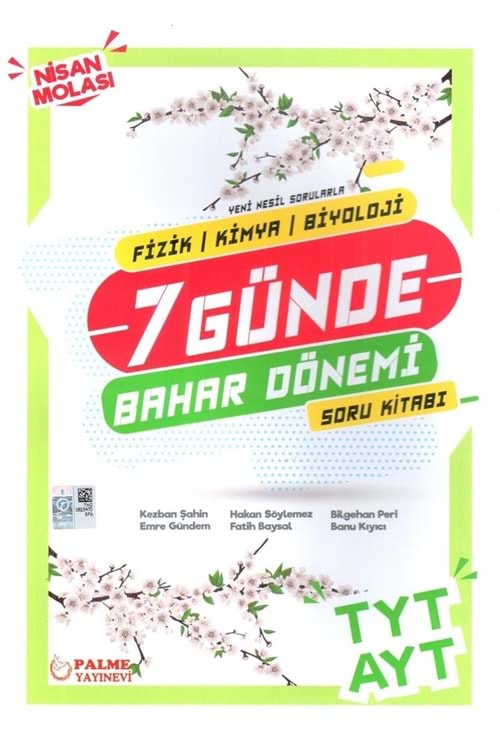 PALME TYT/AYT 7 GÜNDE BAHAR DÖNEMİ SORU BANKASI (FİZİK/K