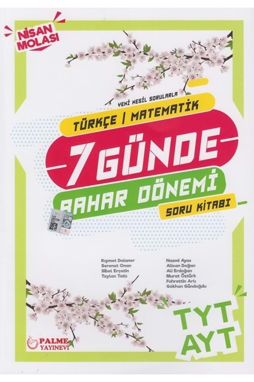 PALME TYT/AYT 7 GÜNDE BAHAR DÖNEMİ SORU BANKASI (TÜRKÇE/