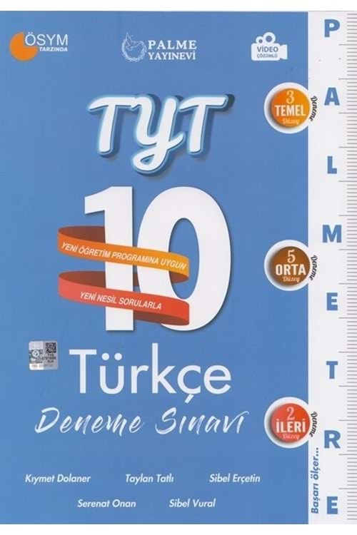 PALME TYT TÜRKÇE PALMETRE 10 LU DENEME SINAVI
