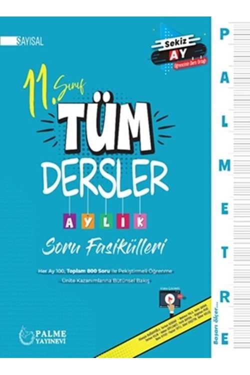 PALME 11.SINIF SAYISAL TÜM DERSLER PALMETRE AYLIK ÇALIŞ