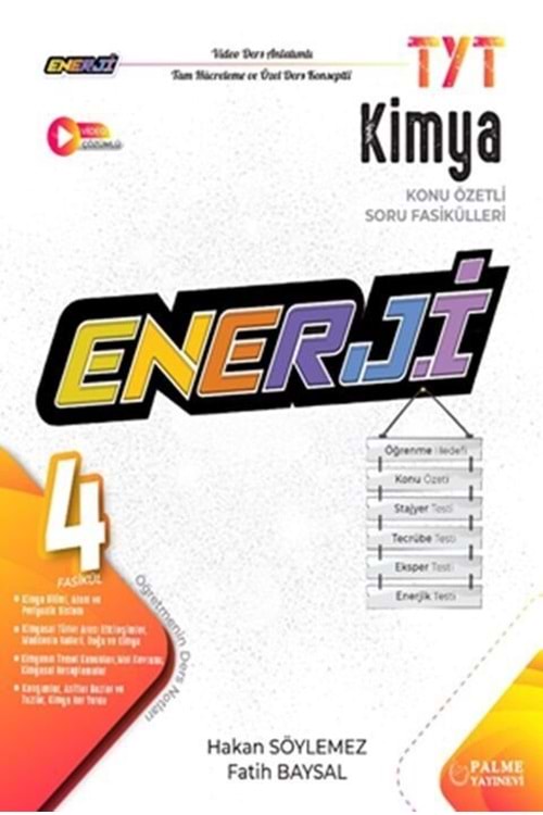 PALME TYT ENERJİ KİMYA KONU ÖZETLİ SORU FASİKÜLLERİ (4 F
