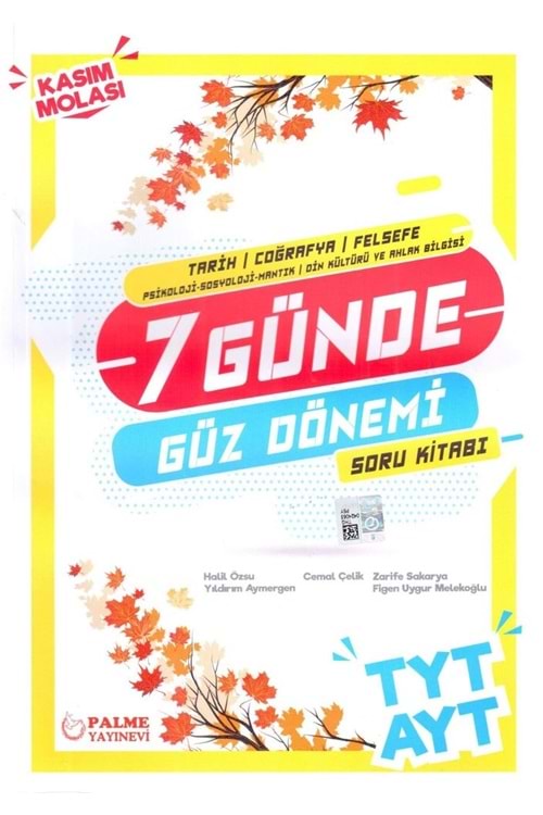 PALME TYT/AYT 7 GÜNDE GÜZ DÖNEMİ SORU BANKASI (TARİH/COĞ