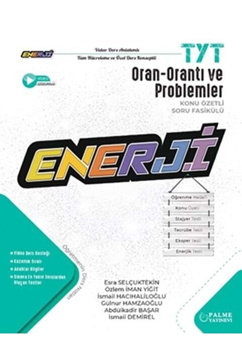 PALME TYT ENERJİ PERMÜTASYON KOMBİNASYON BİNOM VE OLASIL