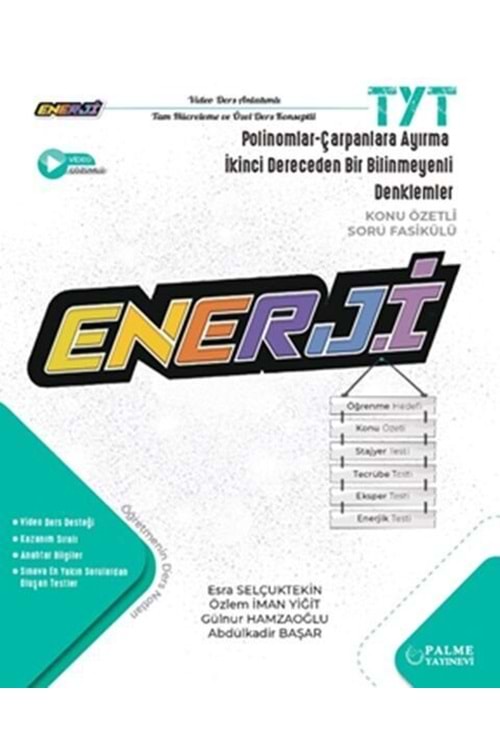 PALME TYT ENERJİ POLİNOMLAR - ÇARPANLARA AYIRMA VE 2. DE