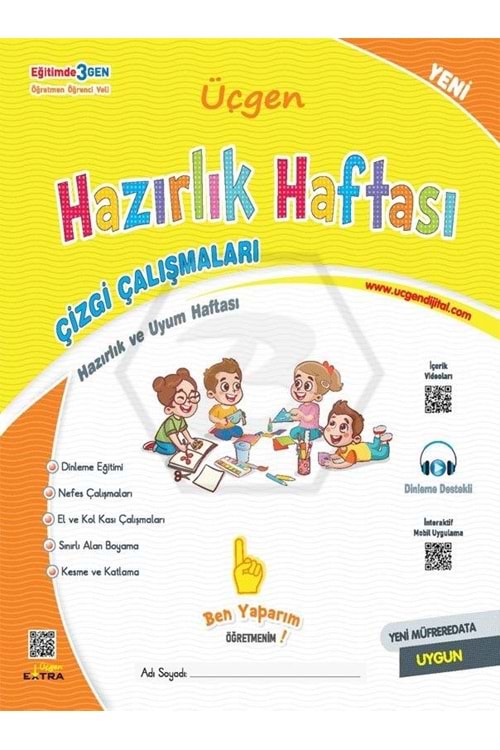 ÜÇGEN 1.SINIF OYS - HAZIRLIK HAFTASI KİTABIM - 2024
