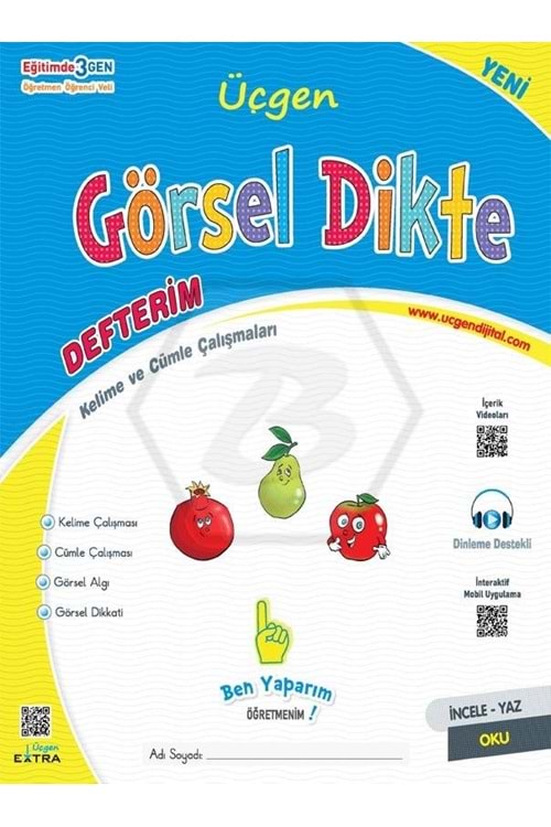 ÜÇGEN 1.SINIF OYS - GÖRSEL DİKTE DEFTERİM - 2024
