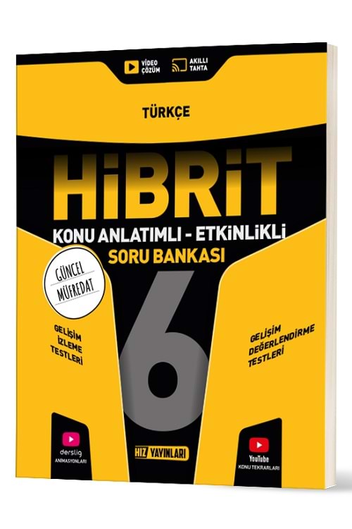 HIZ 6.SINIF HİBRİT TÜRKÇE SORU BANKASI YENİ
