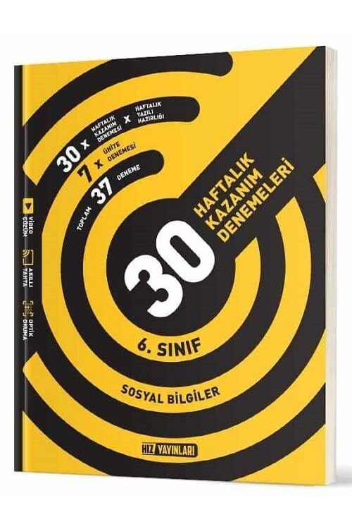 HIZ 6.SINIF SOSYAL BİLGİLER 30 HAFTALIK DENEME YENİ