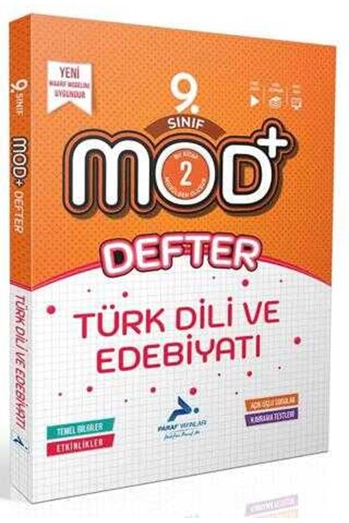 PARAF 9.SINIF MOD TÜRK DİLİ VE EDEBİYATI DEFTER