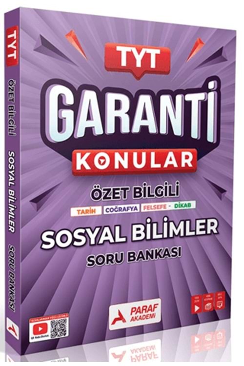 PARAF AKADEMİ TYT SOSYAL BİLİMLER GARANTİ SB.