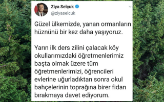 YANAN ORMANLARIMIZ İÇİN FİDAN DAĞITIMI