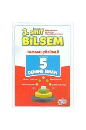 EDİTÖR 3.SINIF BİLSEM TAMAMI ÇÖZÜMLÜ 5.Lİ DENEME SINAVI