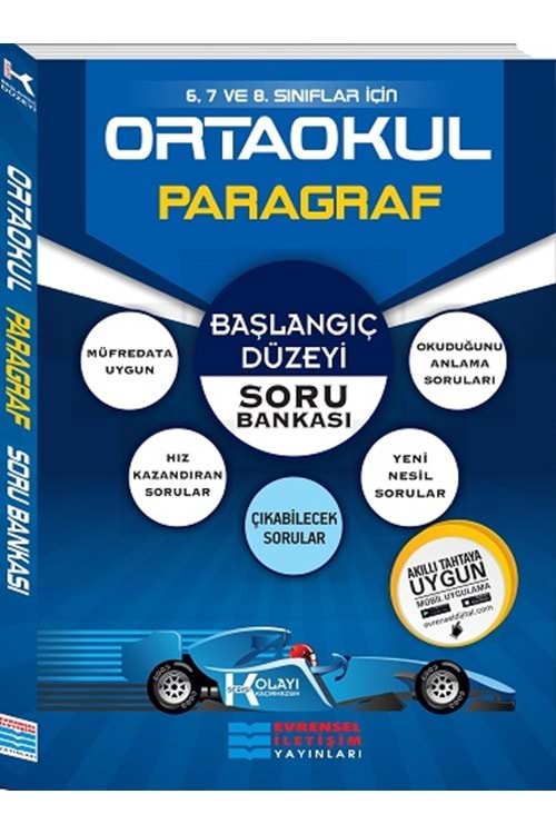 EVRENSEL İLETİŞİM 8.SINIF PARAGRAF SORU BANKASI (K SERİ) (ORTAOKUL GENEL)