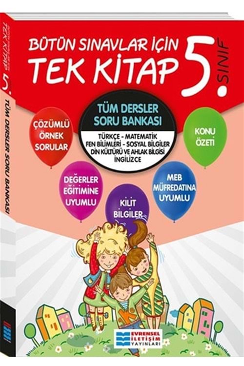 EVRENSEL İLETİŞİM 5.SINIF TÜM DERSLER SORU BANKASI