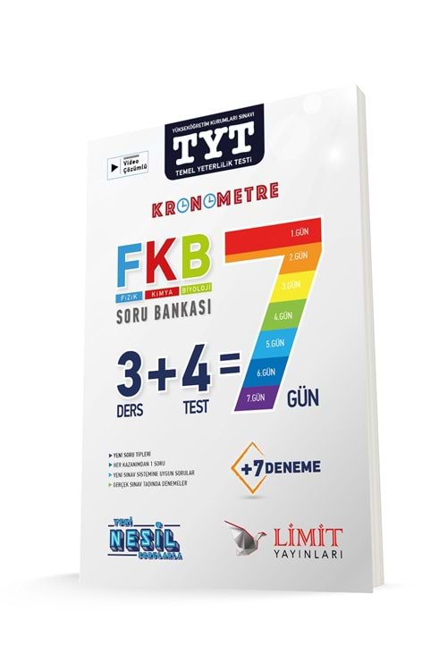 LİMİT TYT KRONOMETRE FKB SORU BANKASI