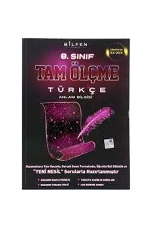 BİLFEN 8.SINIF TÜRKÇE TAM ÖLÇME