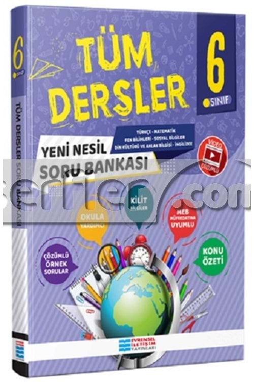 EVRENSEL İLETİŞİM 6.SINIF YENİ NESİL TÜM DERSLER SORU BANKASI