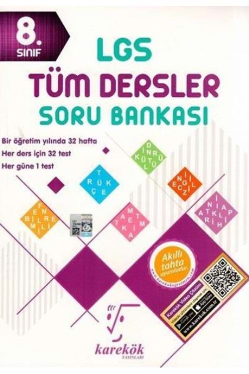 KAREKÖK 8.SINIF LGS TÜM DERSLER SORU BANKASI YENİ