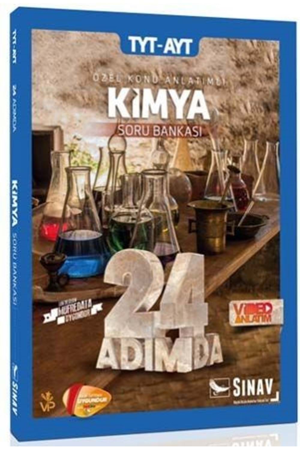 SINAV TYT AYT 24 ADIM.DA KİMYA K.ANLATIMLI SORU BANKASI