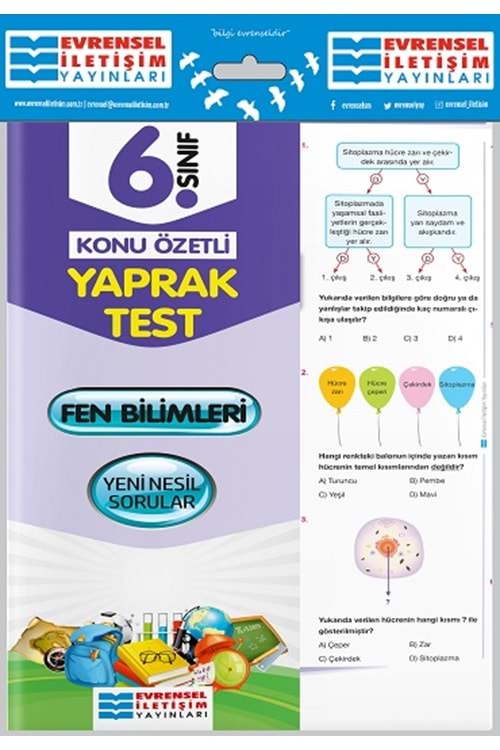 EVRENSEL İLETİŞİM 6.SINIF FEN BİLİMLERİ YAPRAK TEST