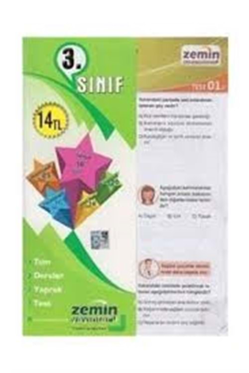 ZEMİN 3.SINIF TÜM DERSLER YAPRAK TEST