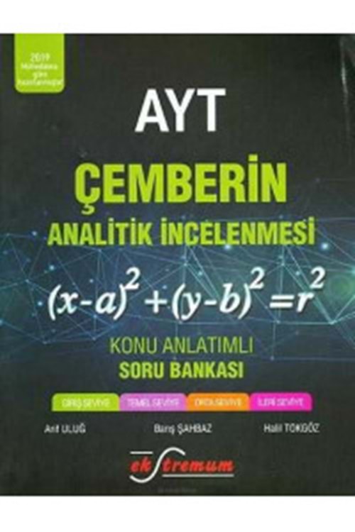 EKSTREMUM AYT ÇEMBERİN ANALİTİK İNCELENMESİ KONU ANLATIMLI SORU BANKASI