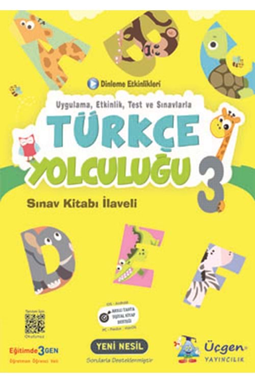 ÜÇGEN YAYINLARI 3.SINIF TÜRKÇE YOLCULUĞU + ÇÖZÜMLÜ SINAV EKİ (6.LI)