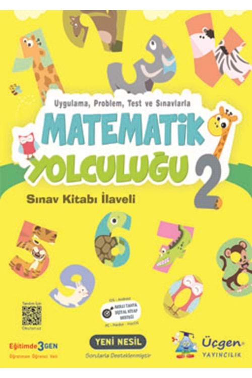 ÜÇGEN YAYINLARI 2.SINIF MATEMATİK YOLCULUĞU + Çözümlü Sınav Eki (6'lı) Video Çözümlü 2022