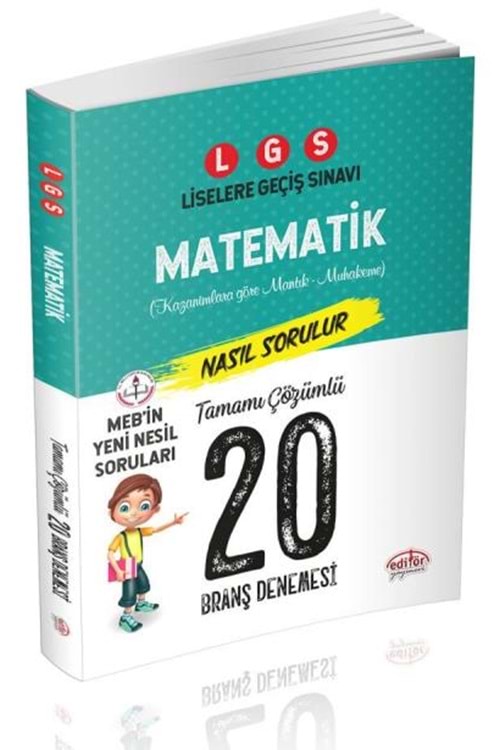 EDİTÖR 8.SINIF LGS MATEMATİK MANTIK MUHAKEME 20.LU DENEME SINAVI