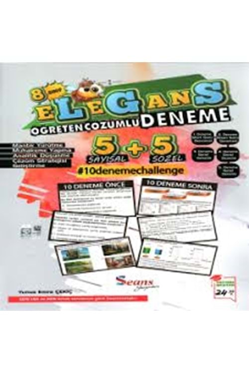 SEANS 8.SINIF LGS ELEGANS ÇÖZÜMLÜ 10 DENEM SINAVI