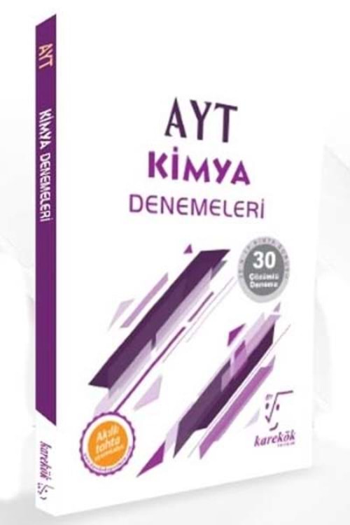 KAREKÖK AYT KİMYA ÇÖZÜMLÜ 30 DENEME YENİ