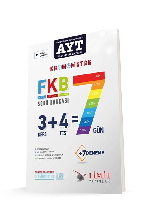 LİMİT AYT KRONOMETRE FKB SORU BANKASI