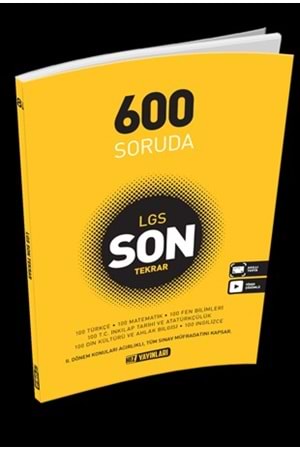 HIZ 8.SINIF TÜM DERSLER 600 SORUDA SON TEKRAR