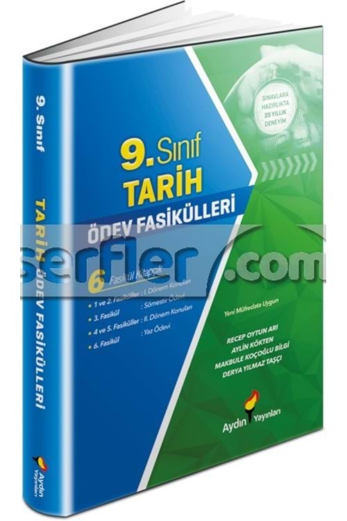 AYDIN YAYINLARI 9.SINIF TARİH ÖDEV FASİKÜLLERİ 9
