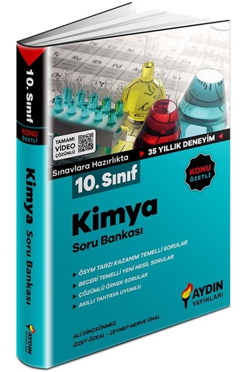 AYDIN 10.SINIF KİMYA KONU ÖZETLİ SORU BANKASI (KAMPANYALI ÜRÜN)