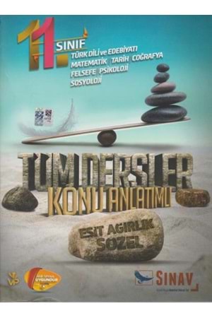 SINAV 11.SINIF TÜM DERSLER SÖZEL-EŞİT AĞIRLIK KONU ANLATIMLI