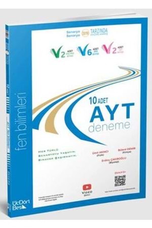 ÜÇDÖRTBEŞ 2025 AYT FEN BİLİMLERİ 10 DENEME SINAVI