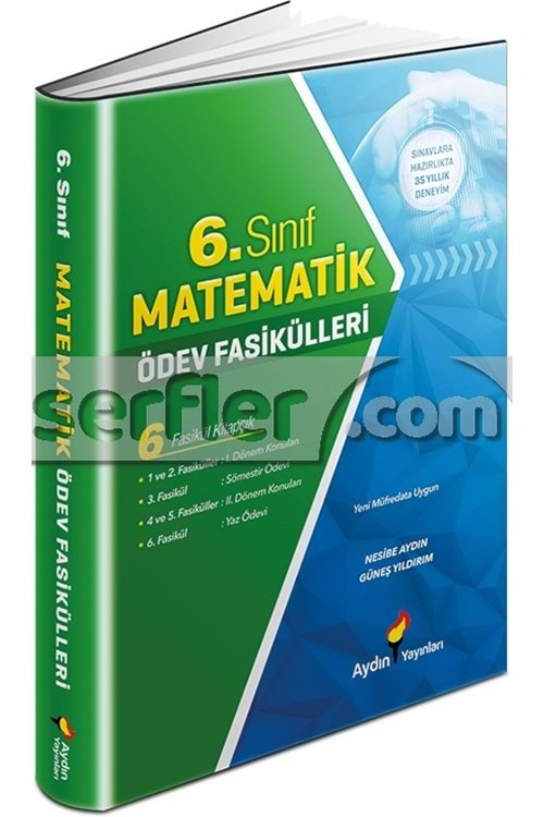 AYDIN YAYINLARI 6.SINIF MATEMATİK ÖDEV FASİKÜLLERİ