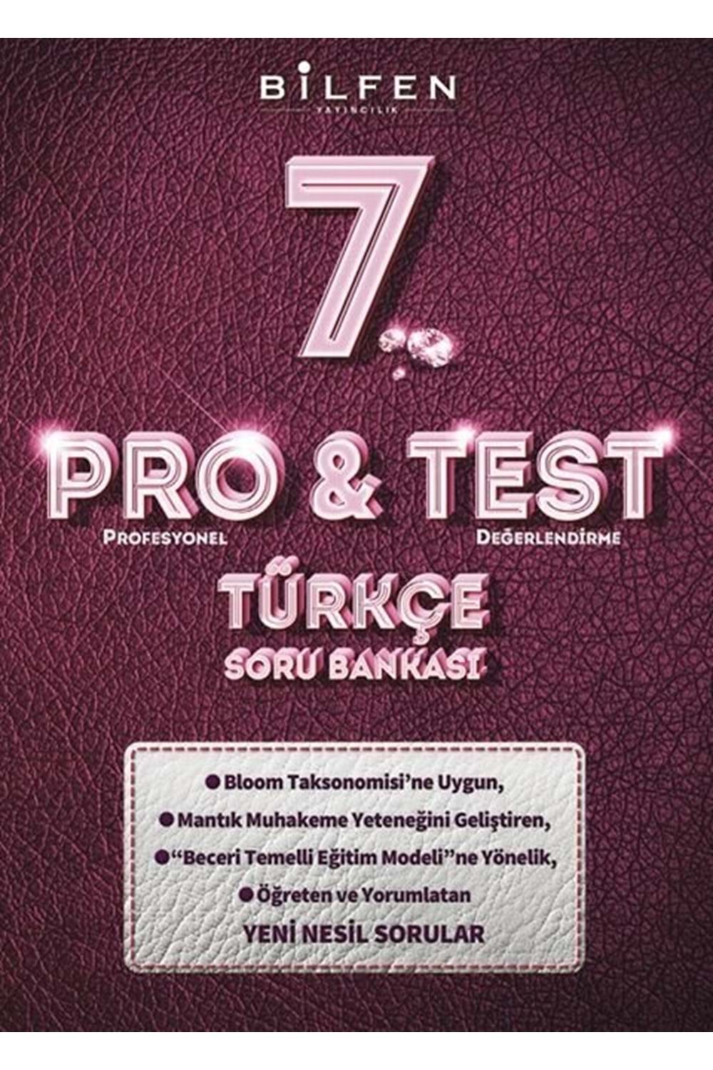 BİLFEN 7.SINIF PRO&TEST TÜRKÇE SORU BANKASI