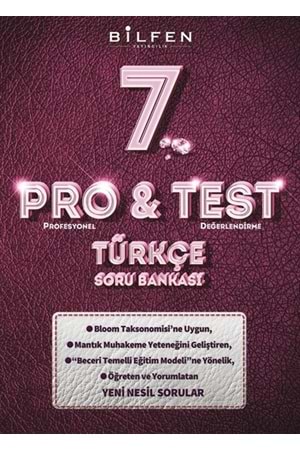 BİLFEN 7.SINIF PRO&TEST TÜRKÇE SORU BANKASI