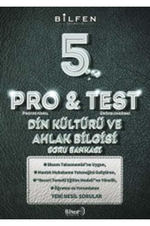 BİLFEN 5.SINIF PRO&TEST DİN KÜLTÜRÜ VE AHLAK BİLGİSİ SORU BANKASI