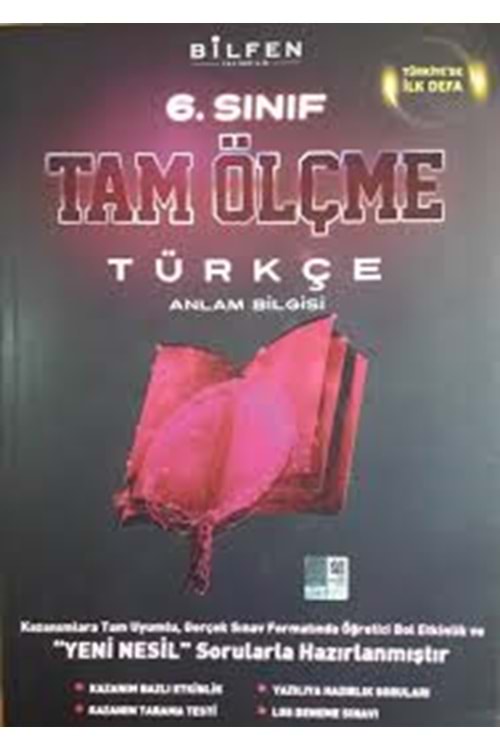 BİLFEN 6.SINIF TÜRKÇE TAM ÖLÇME
