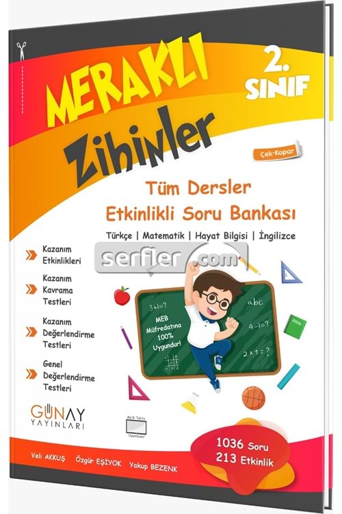 GÜNAY YAYINLARI 2.SINIF MERAKLI ZİHİNLER ETKİNLİKLİ SORU BANKASI 2021-2022