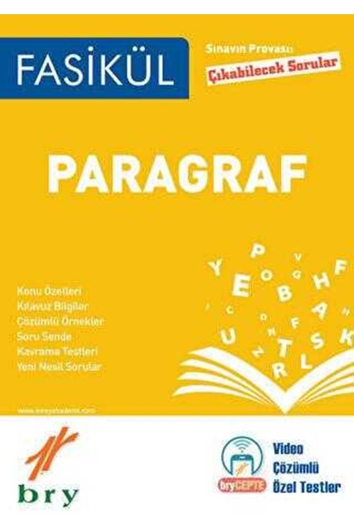 BRY FASİKÜL - TÜRKÇE - PARAGRAF