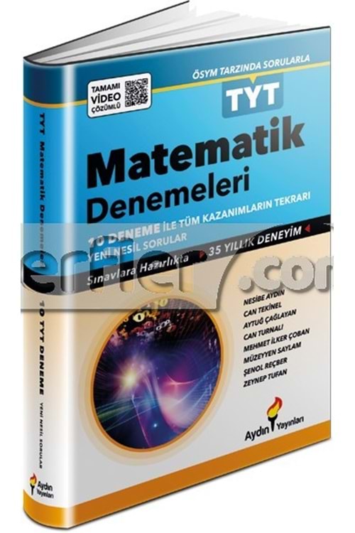 AYDIN YAYINLARI TYT Matematik 10 Deneme
